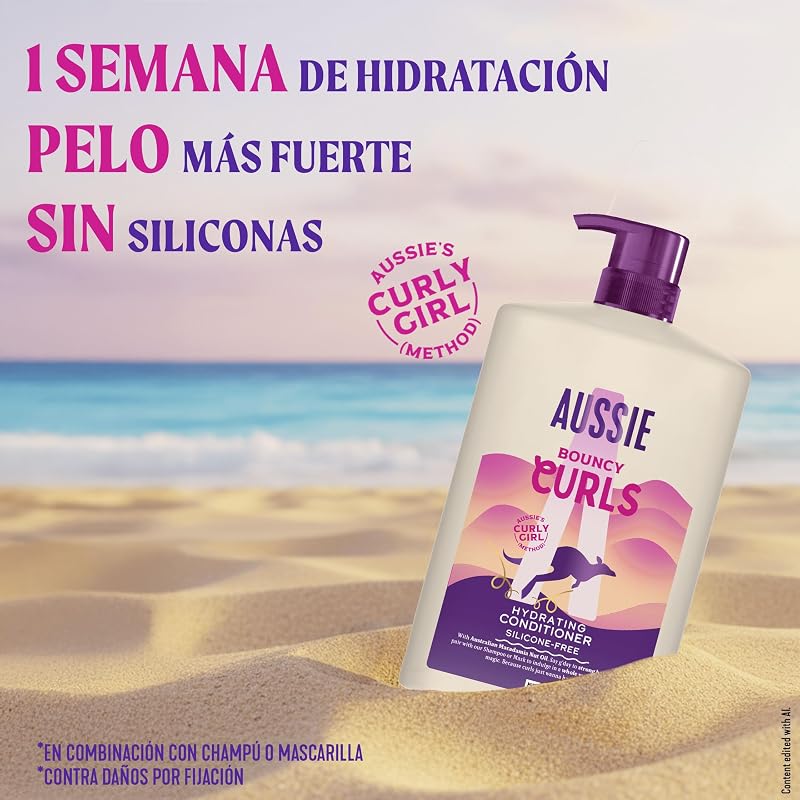 Rizos Acondicionador para Pelo Rizado, Sin Siliconas y Vegano, 1L