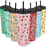 BJPKPK 26oz Stainless Steel Insulated Tumbler With lid And Straw Travel Coffee Thermal Tumblers Cup For Women And Men,Passionate Pink