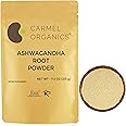 CARMEL ORGANICS Ashwagandha Root Powder 7.5 Ounce, Non GMO & Gluten Free, Natural, Withania Somnifera from India, No Added Presrvatives
