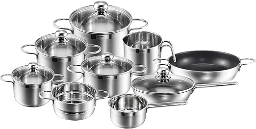 Kopf 122876 Bateria De Cocina Josie 14 Piezas Acero Inoxidable