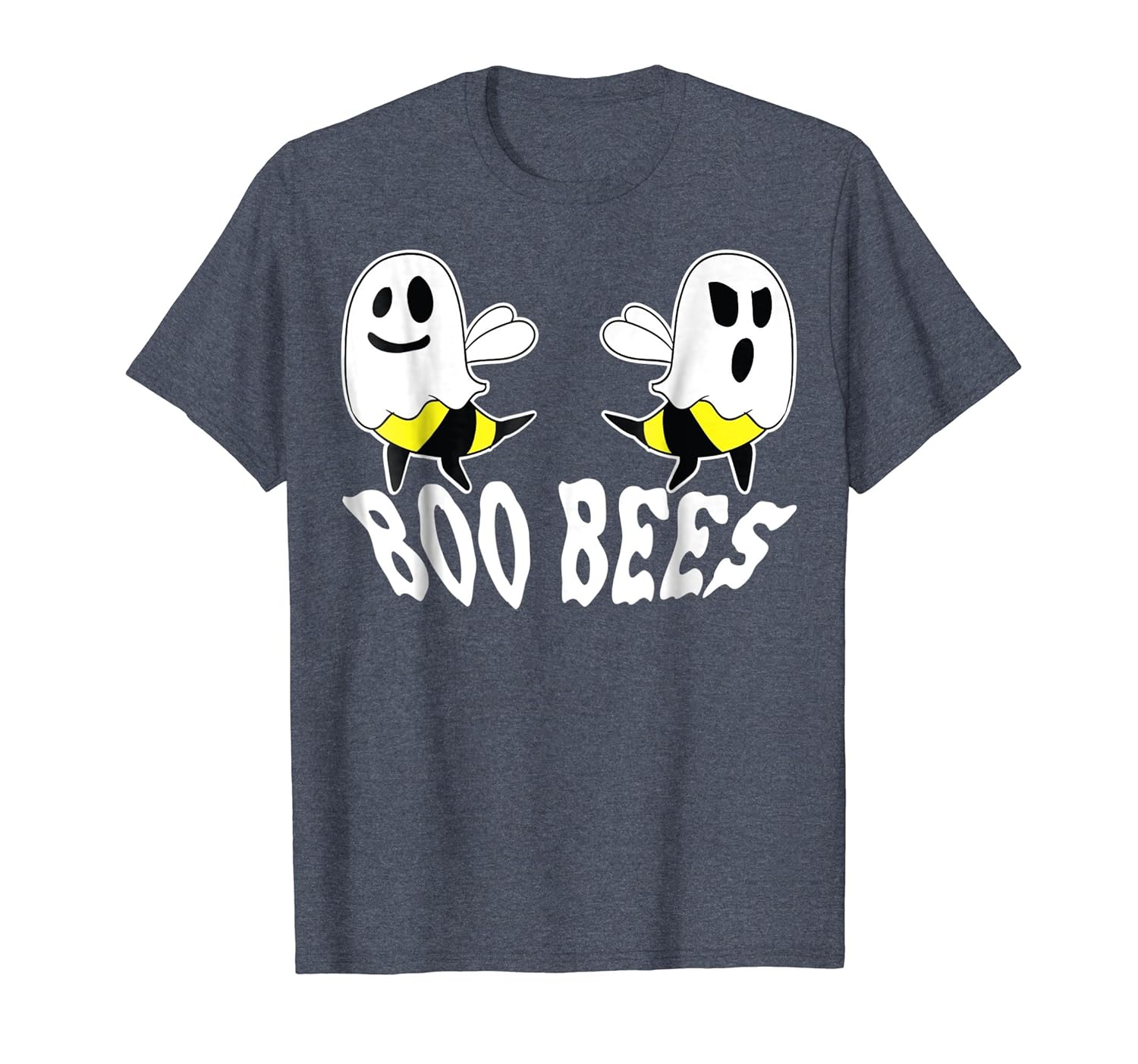 Boo Bees T-Shirt Halloween Ghost Bee Here for the Boos Shirt-Rose