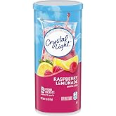 Crystal Light Raspberry Lemonade Drink Mix (16 Pitcher Packets, 4 Canisters of 4) (Packaging may vary)