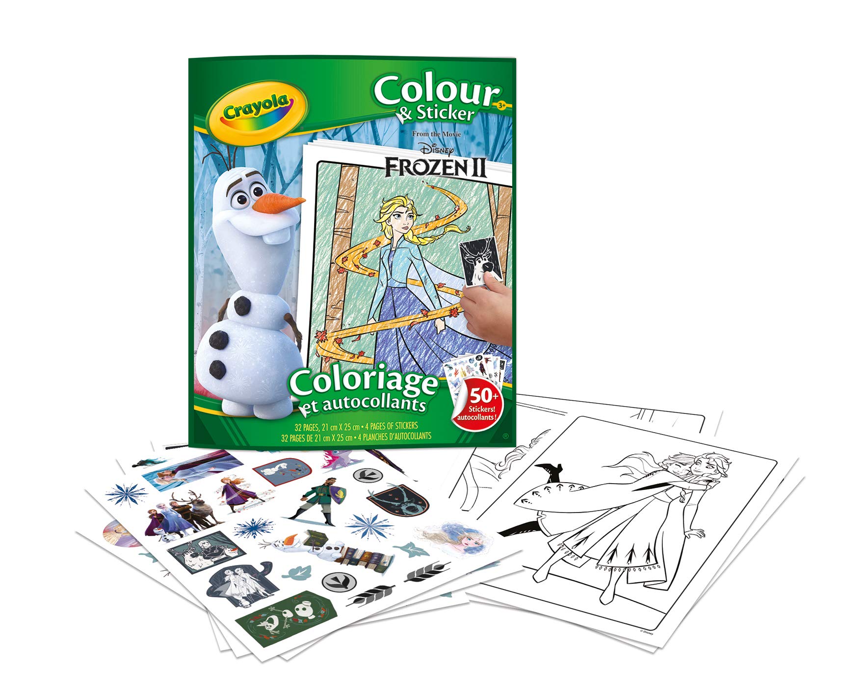 Crayola 04-5864-E-000 - Colour and Stickerbook - Frozen, painting sets