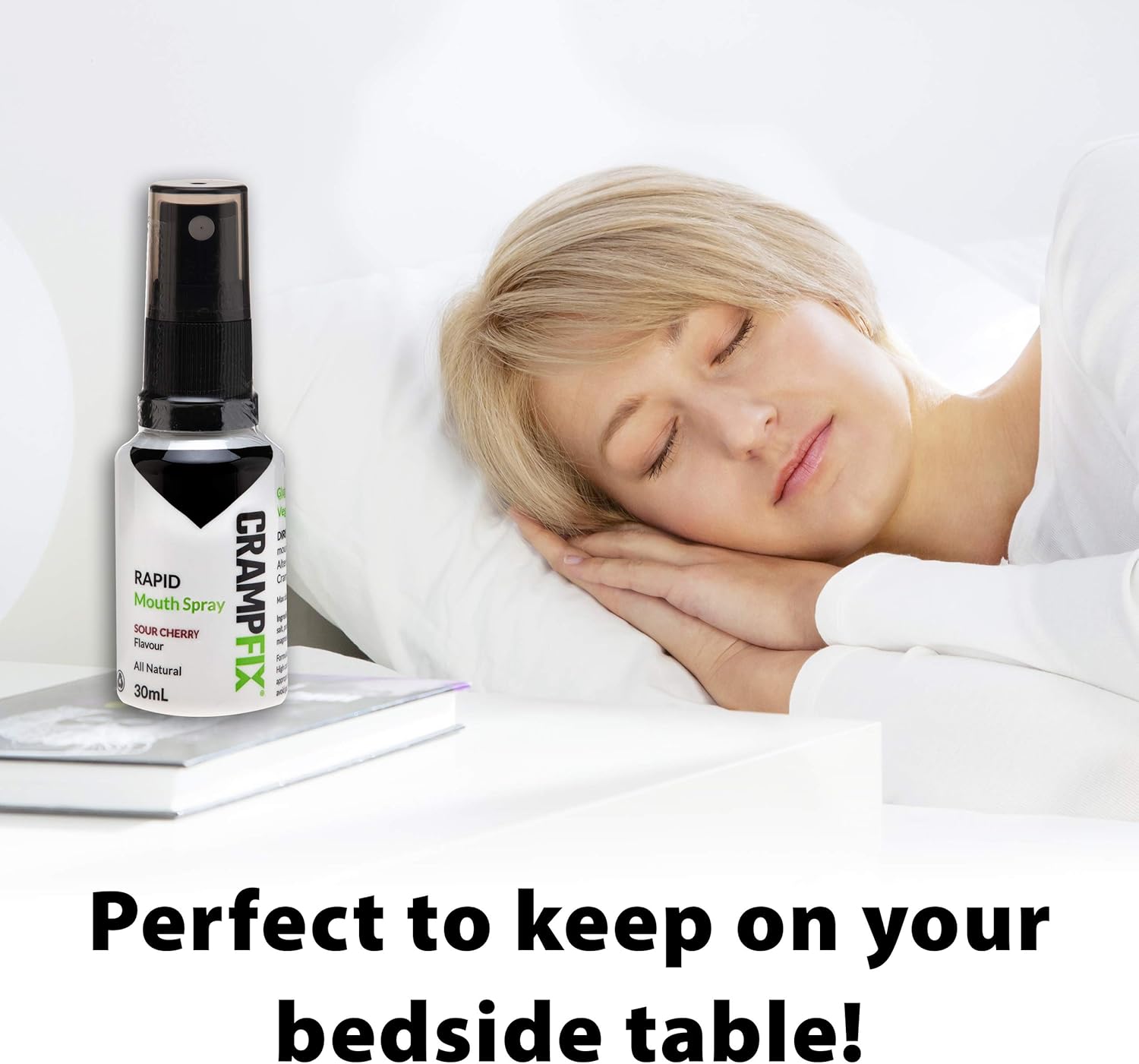 Leg Cramp Spray by CRAMPFIX, Night Cramps, All Natural, Mouth Spray for Fast Muscle Cramp Relief, 60 Dose Bottle: Health & Personal Care