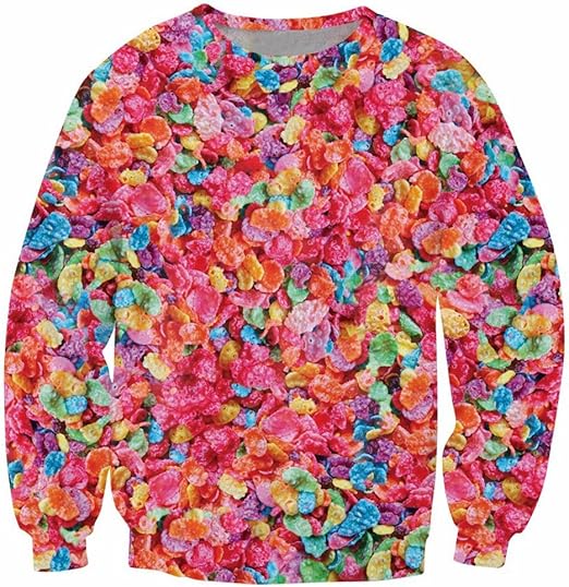 Sweaters 3D Print Fruity Pebbles Cereal Candy Hoodies