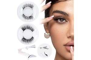 wiwoseo Magnetic Eyelashes Reusable Dual Magnetic Lashes without Eyeliner Natural Look Magnetic Eyelashes with Applicator Clear Band False Eyelashes No Glue Magnetic Lashes with Applicator 2 Pairs