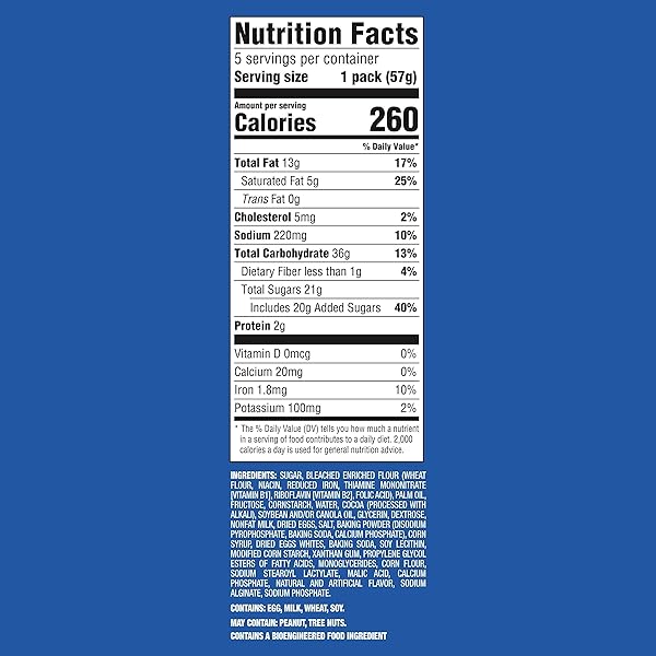 OREO CAKESTERS SOFT SNACK CAKES, 5 – 2.02 OZ SNACK PACKS