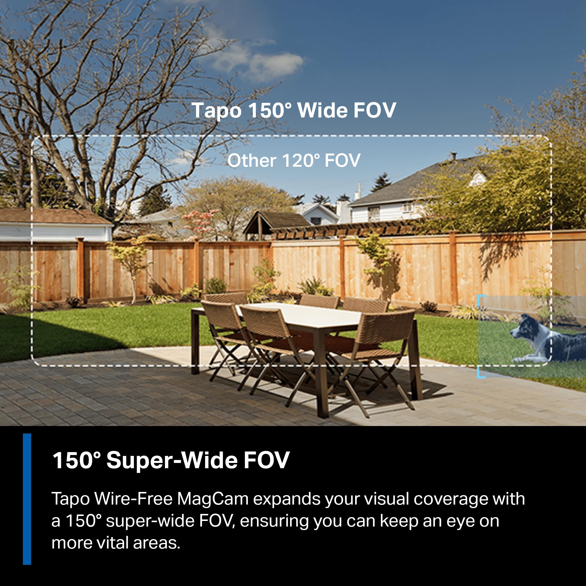 Tapo by TP-Link Wire-Free MagCam, Indoor/Outdoor 2K Battery Powered Smart Security Camera, Magnetic Mount, Starlight Color Night Vision, Person/Pet/Vehicle Detection, SD/Cloud Storage, 2.4GHz Wi-Fi