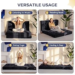 MAXYOYO Tri-Fold Mattress, 6 Inch Tufted Folding
