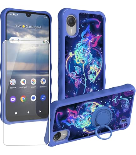 Ailiber For AT&T Calypso 3 Case, AT&T Calypso 3(U328AA) Phone Case With Screen Protector, 2 Layer Structure Protection, Shock-Absorbing Corner TPU