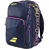 Babolat Pure Aero Rafa Tennis Backpack (Dark Navy/Yellow/Pink)
