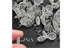 CANWUPON Cat Scratching Pads Twist Pins 50 Pcs - Bed Skirt Pins Twist Pins Upholstery Tacks Headliner Pins Clear Heads for Slipcovers and Bedskirts, Furniture,0.5 Inches