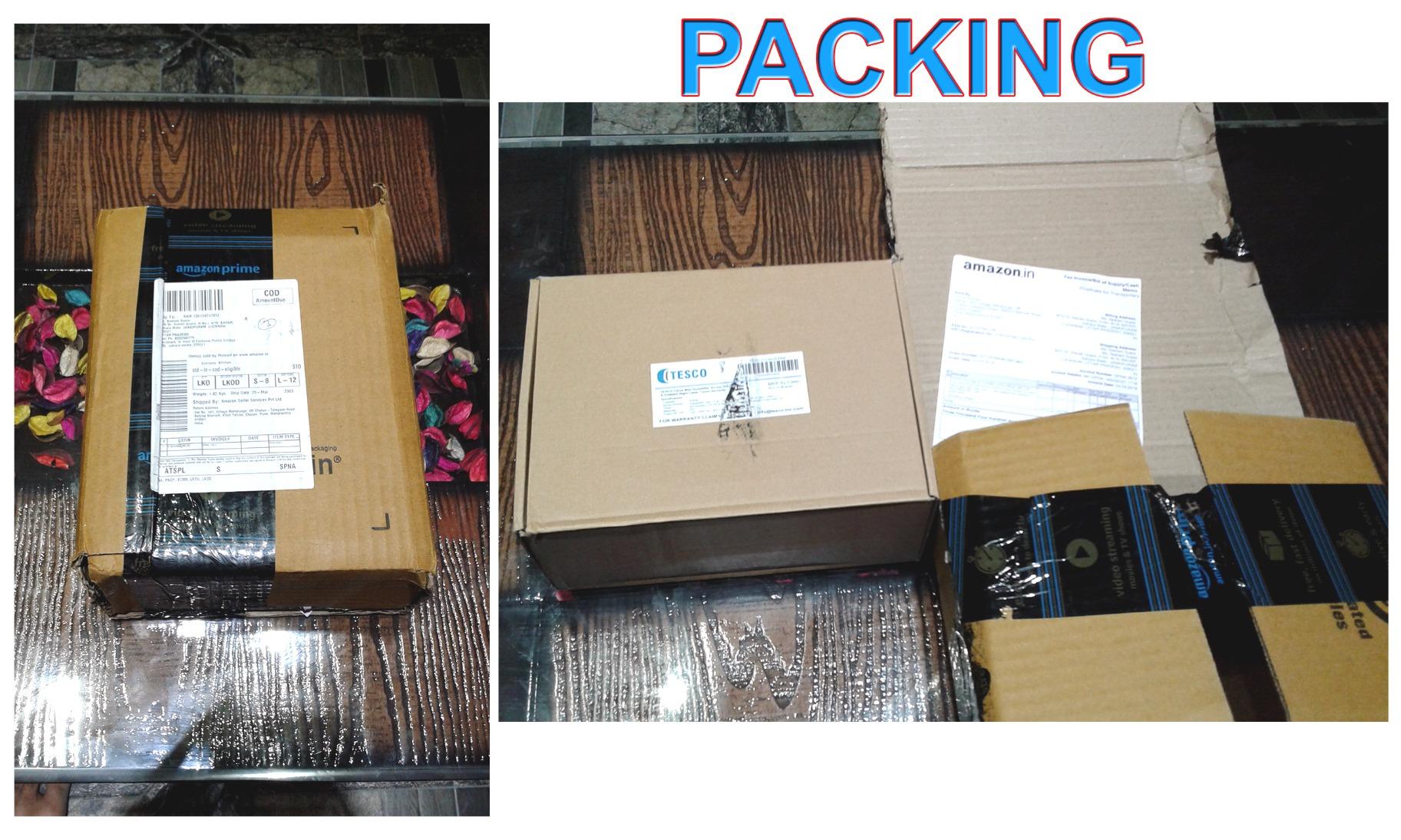 TESCO Cloud Mist air humidifier, aroma diffuser with multi color lamp