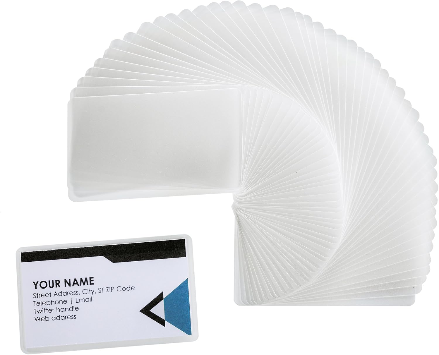 Laminating Pouches, Thermal Laminator Pouch, Clear 2.25” x 3.75“ Business Card