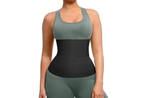 FeelinGirl Waist Trainer for Women Tummy Control Trimmer Belt Waist Cincher Bandage Wrap Plus Size Body Shaper