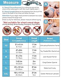 LUCKYPAW Dog Muzzle, Mesh Muzzle for Small Medium