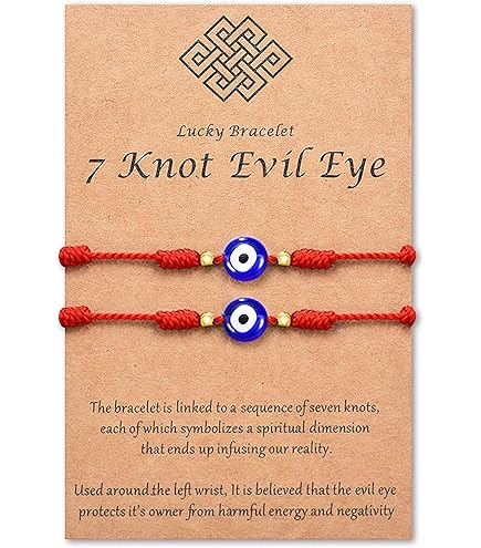 10 bracelet à cordon ROSE contre le HAMSA Kabbale bijoux porte bonheur