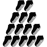 CozyWay Baby & Toddler Socks With Grippers Non Slip Low Cut Grip Socks for Girls and Boys Soft Comfy Cotton 14 Pack