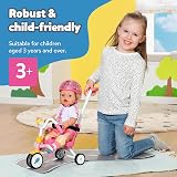 BABY born Trike 835456 Tricycle for Dolls 36-43cm with Detachable Handlebar view 7