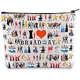 WZMPA Musical Character Cosmetic Makeup Bag Musical Theatre Fans Gift You Are Braver Stronger Smarter Than You Think Musical Zipper Pouch Bag