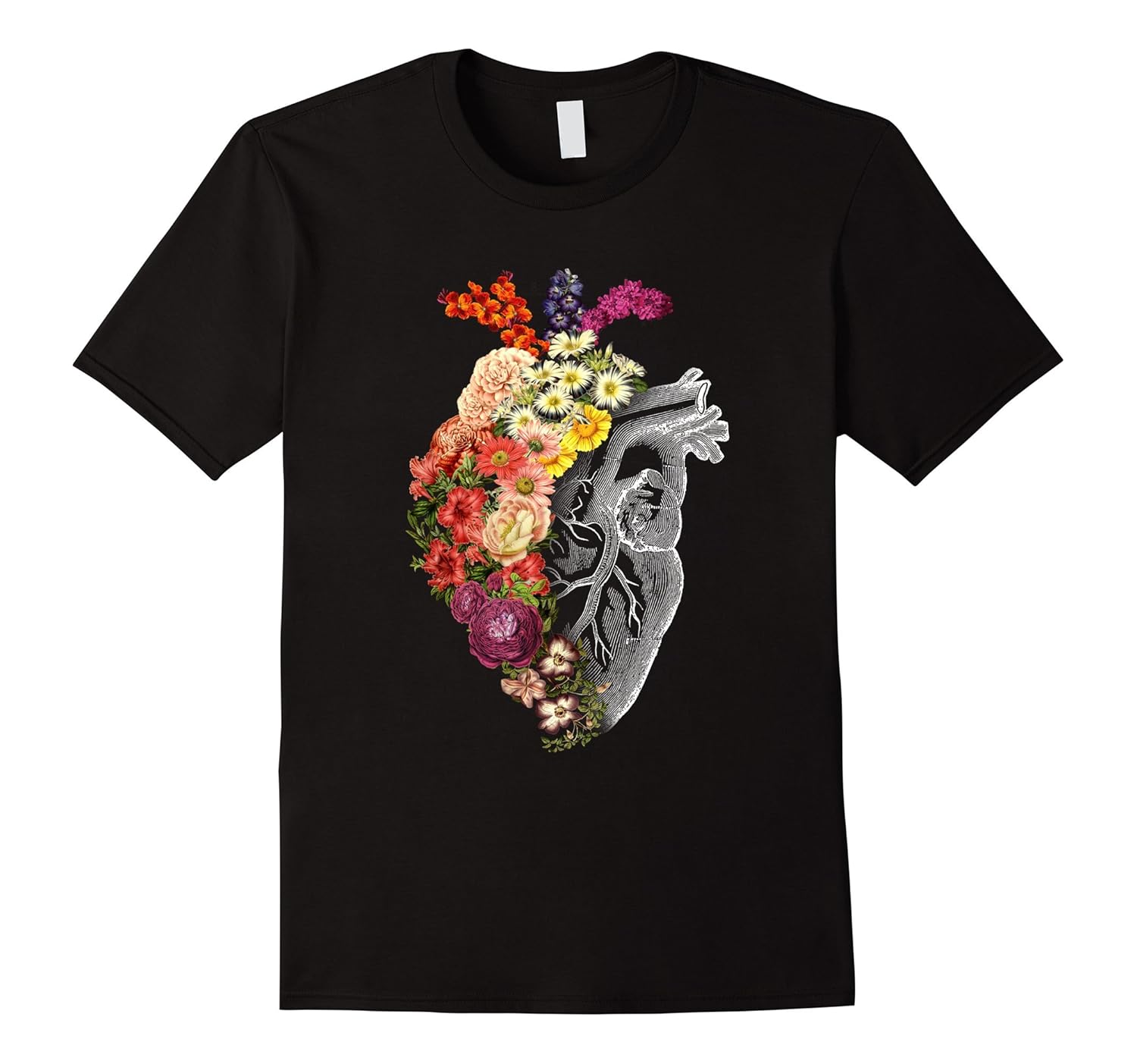 Heart Flower Spring Girly Shirt Poetry-Rose