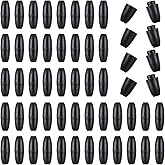 Ymapinc 50Pcs Breakaway Lanyard Clasp Plastic Break Away Clasps for Necklace Bracelets Lanyards DIY Crafts Black Safety Barrel Connectors for Jewelry Making (24mm)