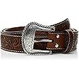 Nocona Men's Floral-Embossed Western Belt