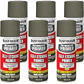 Rust-Oleum Automotive Self Etching Primer Spray, Dark Green | Etches &amp; Primes In One Step | Maximum Adhesion | Rust Prevention | 6 Pack