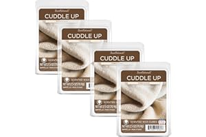 Scentsationals Scented Wax Fragrance Melts - Cuddle Up - Wax Cubes Pack, Home Warmer Tart, Electric Wickless Candle Bar Air Freshener, Spa Aroma Decor Gift - 2.5 oz (4-Pack)