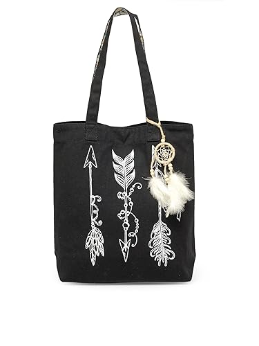 The House Of Tara Canvas Tote HTT 334 (Charcoal Black)