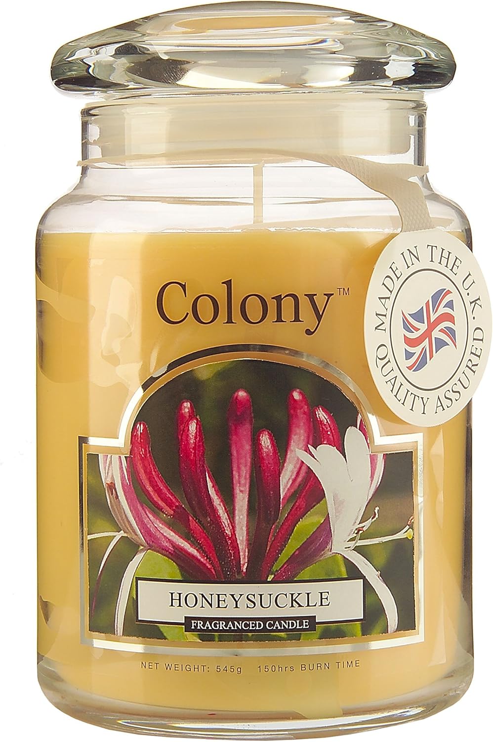 Colony Large Candle Jar, Honeysuckle Kitchen & Dining