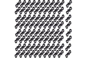 100PCS Plastic Light String Hooks Black S Hooks Lights Hanging Clips Christmas Light Clips Hooks Outdoor Light Hooks Christma