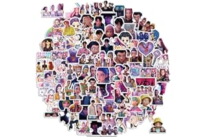 110-Pack Kpop Anime Character Stickers – Glossy Waterproof PVC, 6 cm – Anime Idol Girls & Boys, Concert & Demon Battle Scenes