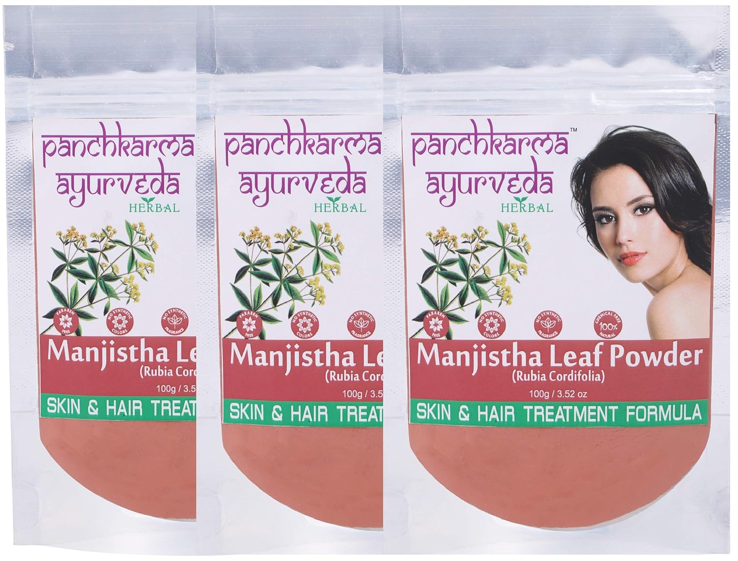 Panchkarma Ayurveda Pack Of 3 Herbal Natural Manjistha Leaf