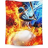 Boys Blanket Baseball Throw Blankets Gift for Kids Teens - Baseball Party Decor Stuff 50X60 Inches Soft Warm Sport Throw for Sofa Couch Bed Office
