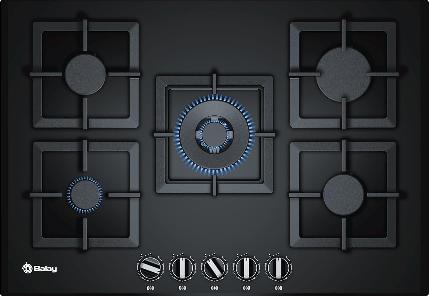 Balay ETGHB Integrado Encimera de gas Negro hobs Placa Integrado Encimera de