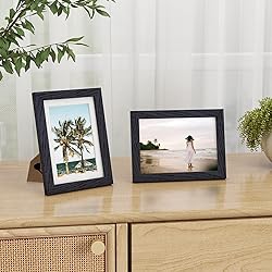 5x7 Black Picture Frame, 5 x 7 Photo Frame, Solid