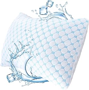 Nestl Bedding Heat and Moisture Reducing Ice Silk and Gel Infused Memory Foam Pillow - Toddler - 2 Pack