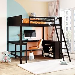 Harper & Bright Designs Full Size Loft Bed with