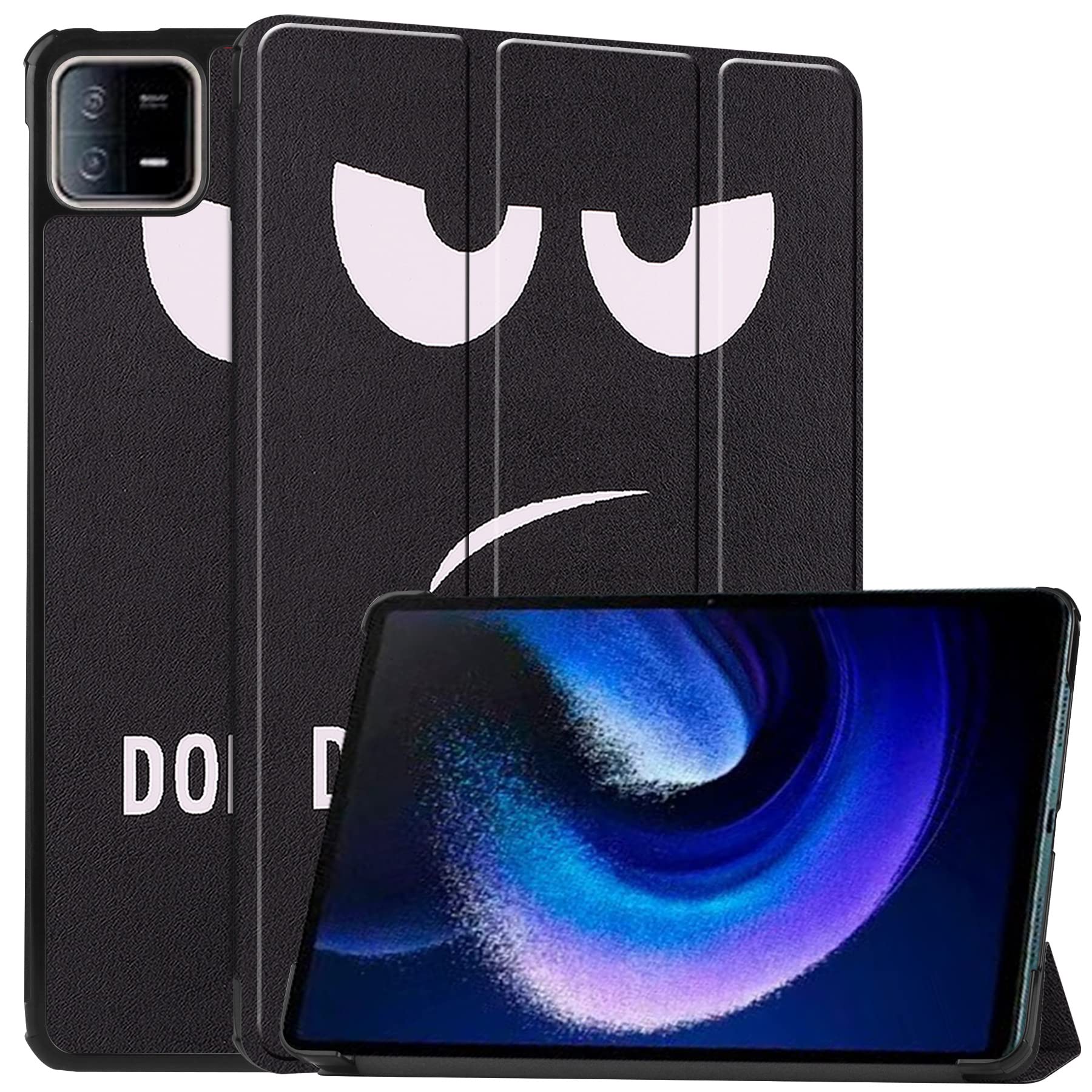 QINOUK Case for Xiaomi Pad 6 11.0, [Stand Feature] Ultra Thin Smart Cover with Auto Sleep Wake, PU and PC Anti-scratch Protective Case, for Xiaomi Pad 6 11.0-yj