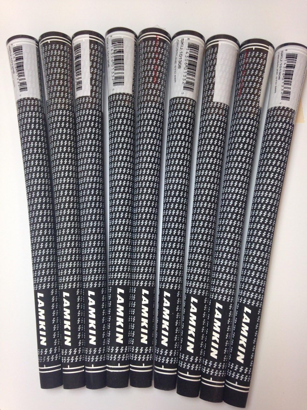 Lamkin Crossline black / white standard size KIT Golf grip + grip tape + vice clamp + solvent (select the quantity)