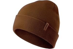 ROXUN Knit Cuffed Beanie for Men/Women, Soft Warm Winter Hat Unisex Stocking Cap