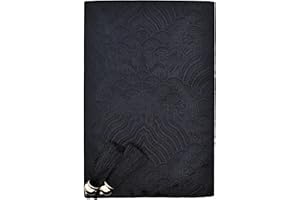 BLBMH Book Covers for Paperbacks Fit for 6x9 inch Adjustable Book Sleeve Cover for Women Over 15 Soft Cloth Protector for Notebook Journal - Chinese Black 9in