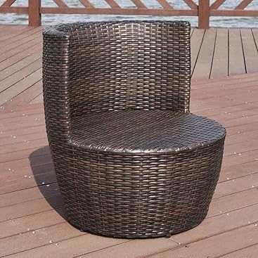 EnjoyShop - Juego de Muebles apilables de ratán para Patio, 3 Piezas