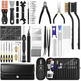 82 PCS 3D Printer Tool Kit, All-in-One Accessories for FDM/SLA Printers | Includes Deburring Tool, Metal Files, Hand Drill, A5 Cutting Mat, Nozzle Cleaning, Removal Scrapers, Finishing Tools etc
