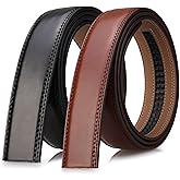 Byjccar Men's Ratchet Belt Strap Only 35mm 1 3/8",Fit 40mm buckle,replacement Belt without Buckle