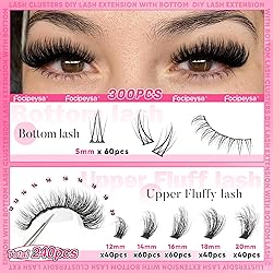 Focipeysa Lashes Clusters with Bottom Lash 12-20mm