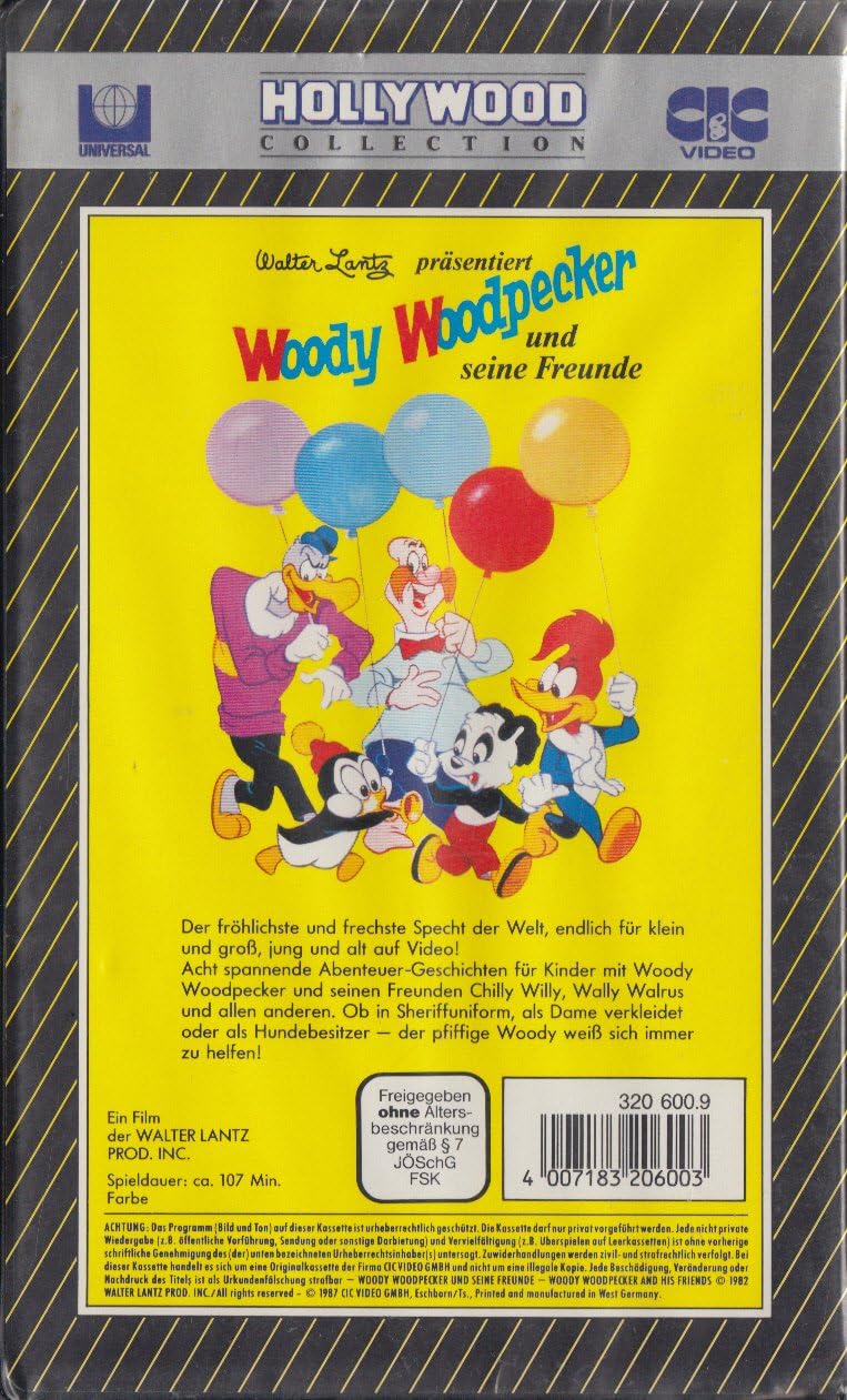 Woody Woodpecker Und Seine Freunde Animated Walter Lantz Amazon De Vhs