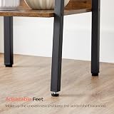 VASAGLE 4-Tier Ladder Shelf Industrial Rustic Brown Black LLS108B01 view 8