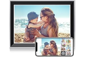 Atatat 10.1 Inch WiFi Digital Photo Frame, Electronic Smart Picture Frame with IPS Touch Screen, Internal 32GB Storage & Multi-User Binding, Easy Set Up and Instantly Photo Upload via APP or EMAIL
